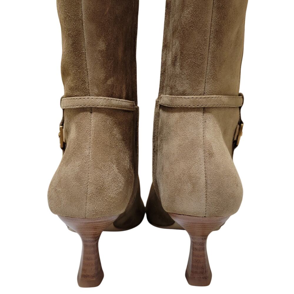 Coach Women Raquel Sue Knee High Dress Boots Size US 8.5B Cedar Brown Suede - Picture 5 of 7